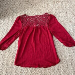Miss Daisy Red Blouse